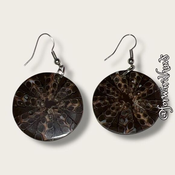 Bundle Sale 3 for $15 | Shell Dangle Earrings with Fishhook Style Backs - Picture 3 of 6